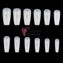 Tipsuri Geometry Square 504 bucati fara bordura Crem TPS12